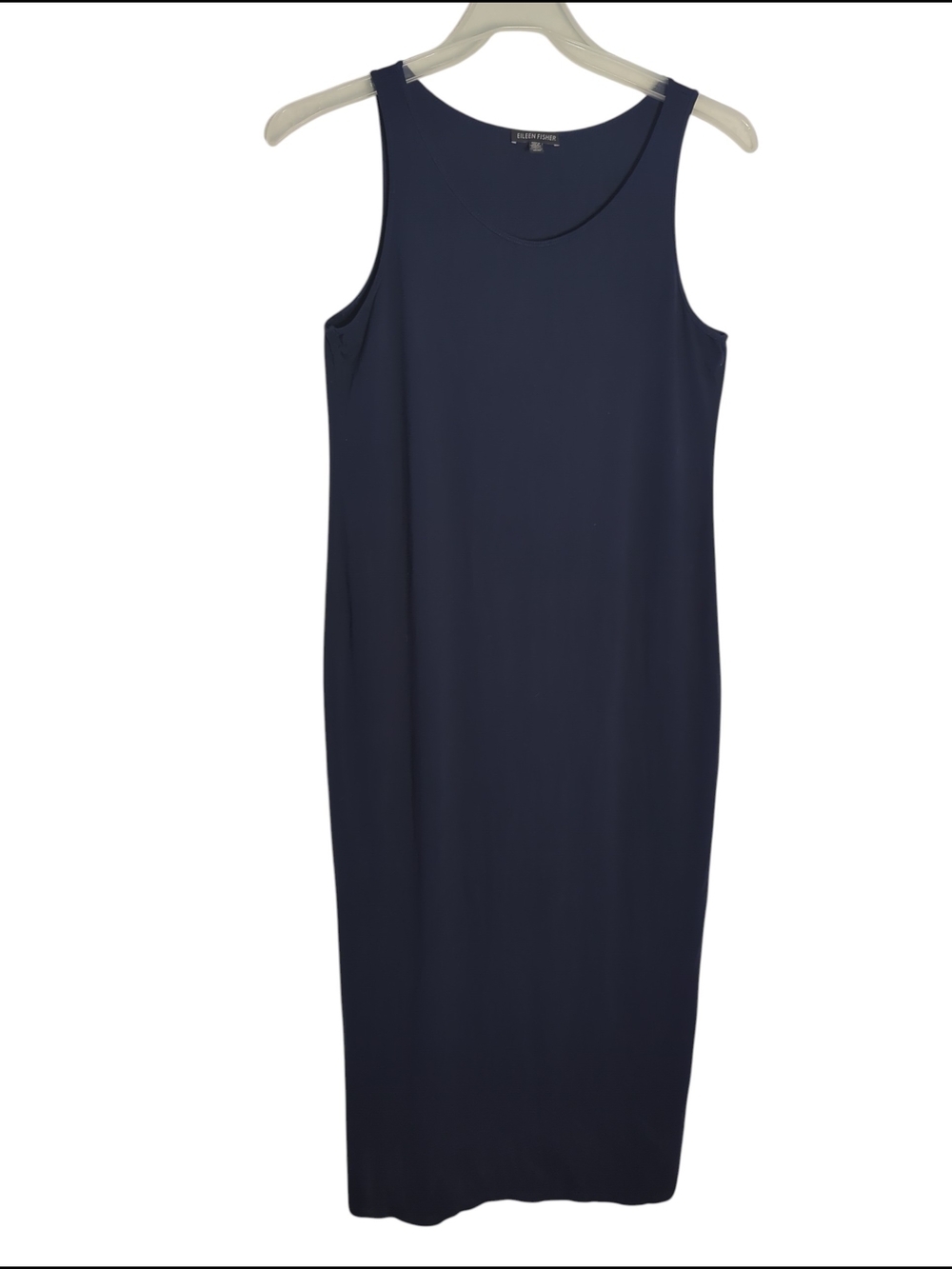 Eileen Fisher‎ Womens Maxi Dress Sleeveless Quiet Luxury Minimalist Navy Medium